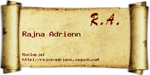 Rajna Adrienn névjegykártya